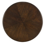 Martha Stewart Philippe Traditional Round Coffee Table with Shelf MT120-1202 Brown