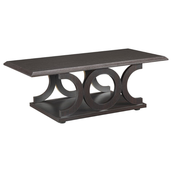 English Elm Fletcher Gloss White Lacquer Coffee and End Table Set for Modern Living Rooms B062S01666