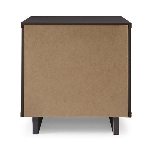 English Elm Granville 18" Nightstand In Charcoal Gray - Modern Solid Wood Design With Gold Hardware & Storage Solutions B365P398151