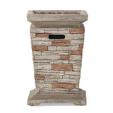 Christopher Knight Home® Noble House Laguna 19.50'' Stone Mgo Fire Column - 40,000 Btu