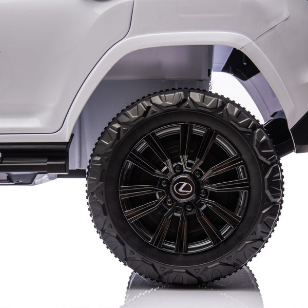 English Elm Licensed Lexus Lx600 24v Two Seater Kids Ride on Suv with Remote and Suspension White W1578P339060