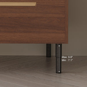 English Elm 36 Inch Floating or Freestanding Bathroom Vanity with Ceramic Sink and Soft Close Drawers W3136S00042