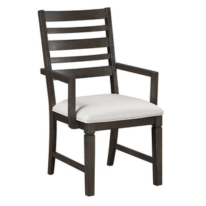 English Elm Classic 7-Piece Dining Set In Dark Espresso Finish With Extendable Table & Comfortable Chairs B011S01904