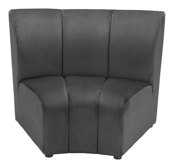 Zuo Modern Garbi Modular Sectional Sofa - Luxurious Velvet Seating With Versatile Design For Modern Spaces Black 100% Polyester,Plywood,Poplar Wood 110775-zuo-modern