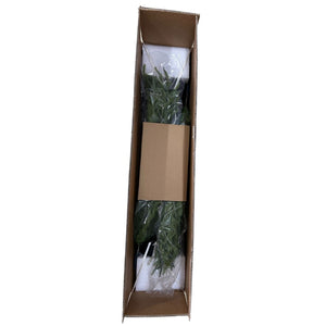 English Elm 5' Artificial Pine Tree Set of 2 with Real Touch Foliage in Sleek Black Pots W3912P437637