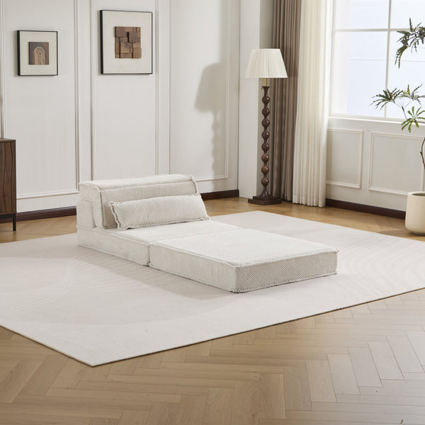 English Elm Compression Mahjong Sofa - Cozy Convertible Floor Bed With Memory Foam & Pillow For Versatile Living W3723P377148