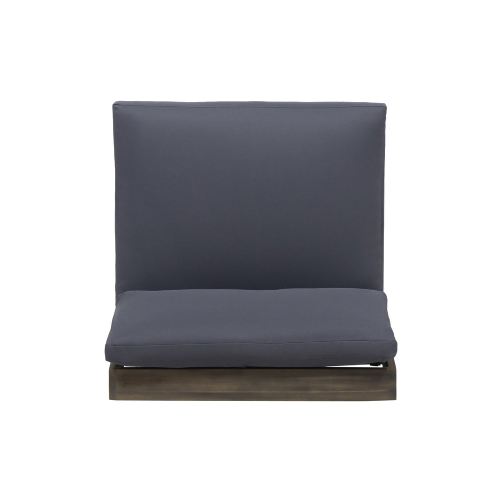 English Elm Christopher Knight Home® - SHERWOOD Club Chair with Acacia Wood Frame, Weather-Resistant Outdoor Lounge Seating with Cushions DARK GREY 64867.00DGRYMP1