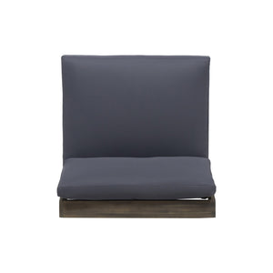 English Elm Christopher Knight Home® - SHERWOOD Club Chair with Acacia Wood Frame, Weather-Resistant Outdoor Lounge Seating with Cushions DARK GREY 64867.00DGRYMP1