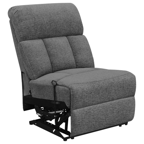 English Elm Divine Three Seat Reclining Home Theater Set with Memory Foam and Storage Consoles B062S01794