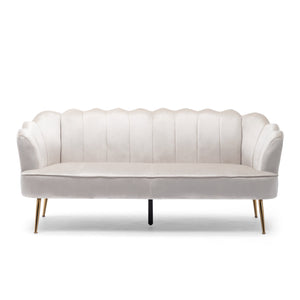 English Elm Christopher Knight Home® - 3 Seater Sofa - Modern Glam Velvet Seating With Gold Legs, Plush Comfort & Elegant Design For Living Rooms 70395.00ABGE_70395.00BBGE