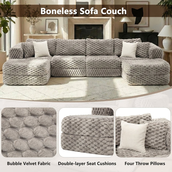 English Elm Swivel Barrel Accent Chair Chenille Tufted Round Club Seat for Living Room Lounge Grey N719S002360E