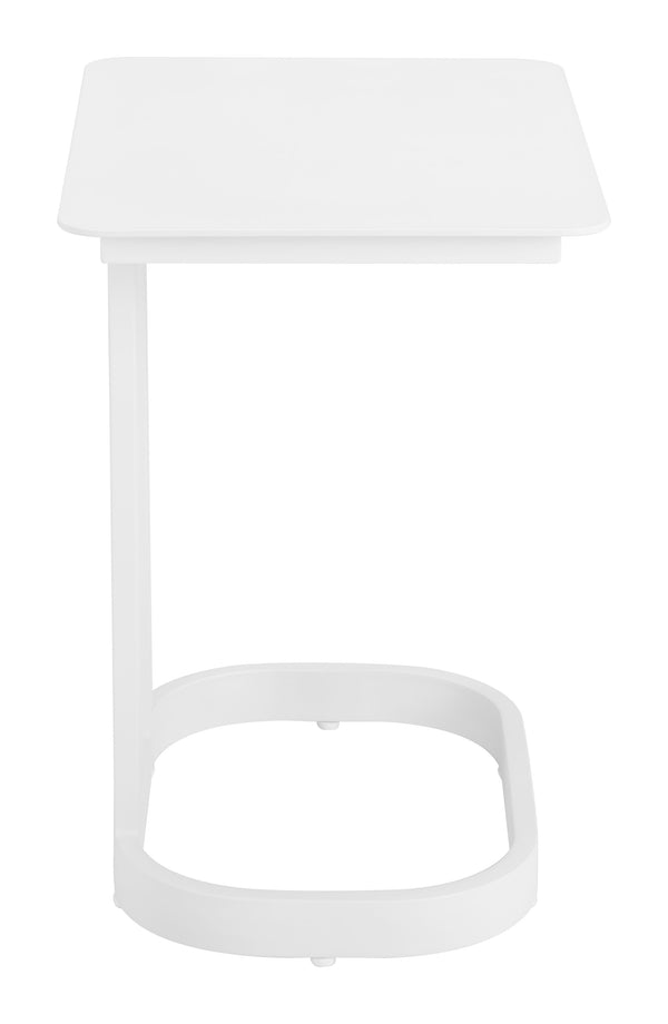 Zuo Modern Friss End Table - Modern Aluminum Design For Versatile Living Spaces, Perfect For Hospitality Use White Aluminum 704066-zuo-modern