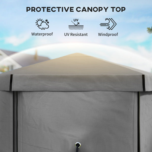English Elm Tent Hexagonal Pop up Gazebo Oxford Canopy with Mesh Walls Seats up to 12 Outdoors T3971P426949