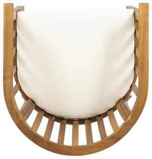 English Elm Christopher Knight Home® - Outdoor 6 Seater Acacia Wood Dining Set with Teak Finish, Water-Resistant Cream Cushions, Handcrafted Elegance 65491.006_60388.00