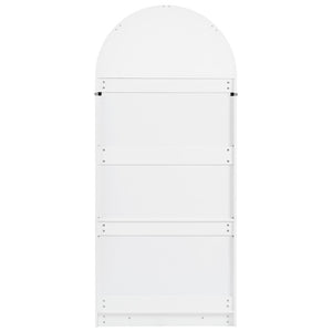 English Elm K&k Farmhouse Pantry Cabinet 72 Inch Tall Mdf Cupboard with Adjustable Shelves White N707S000020W