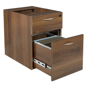 OSP Home Furnishings Napa Under Desk Rolling Pedestal with Locking Casters for Office File Storage 18"D NAP-76-PCW