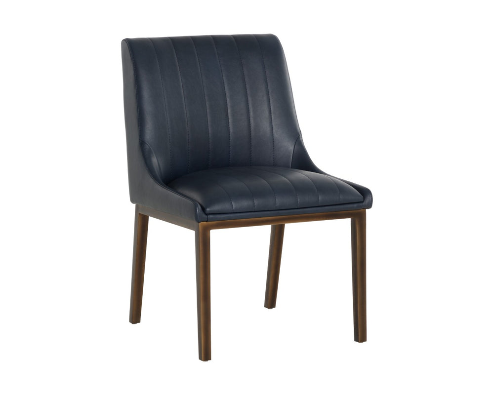 Sunpan HALDEN DINING CHAIR in Bravo Admiral - Sleek Mid-Century Modern Design with Comfort & Style 112218
