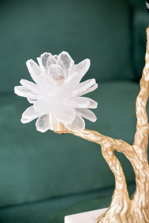 English Elm Aluminum Candle Holder With Elegant Black Bird Figurine And Marble Stand For Stylish Home Décor W2078P172361