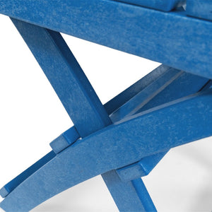 English Elm Seaview Recycled Hdpe Outdoor Folding Side Table Uv Resistant Patio Deck Use Blue B2745P409720