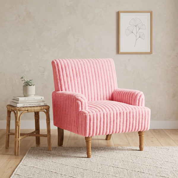 English Elm Modern Wide Wale Corduroy Accent Chair Solid Wood Legs Upholstered Living Room Seat W5568P445696