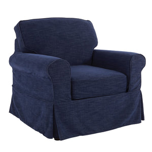OSP Home Furnishings Ashton Chair Navy