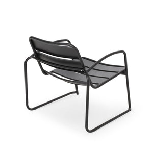 English Elm Christopher Knight Home® - CONRAD Chair with Sleek Iron Frame, Comfortable Curved Seat, Durable Outdoor/Indoor Accent Seating Matte Black 65197.00BLK