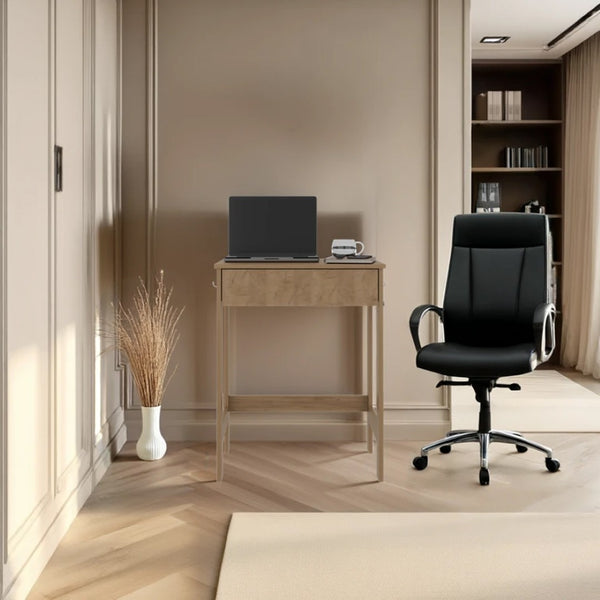 English Elm Lebam Compact Writing Desk with Drawer for Small Spaces Modern Home Office B092P390611