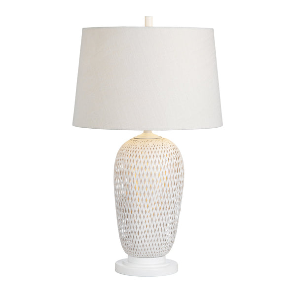 Crestview Collection 31.75"H Elegant Rattan Table Lamp With Woven Design, Tapered Shade, And 3-way Socket For Versatility   Cvnam772b
