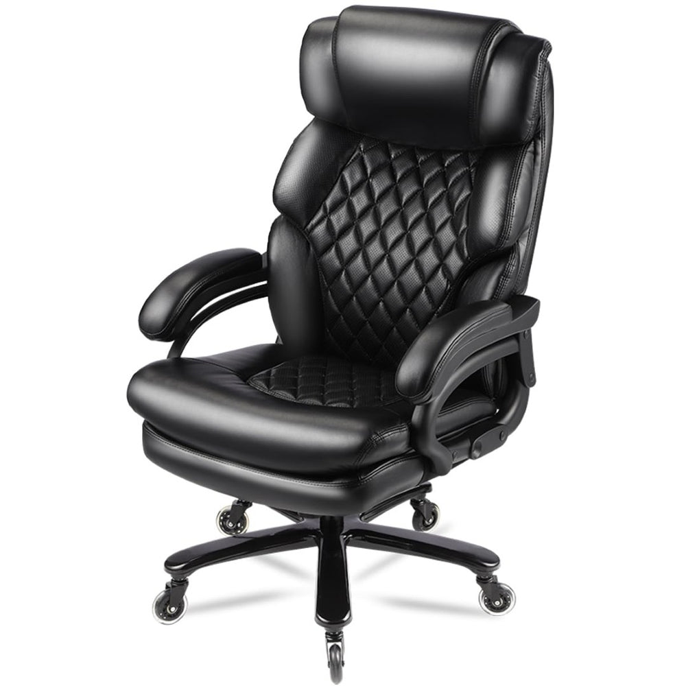 English Elm 500lbs Capacity Executive Office Chair Wide Spring Seat Ergonomic Support Heavy Duty W5201P418157