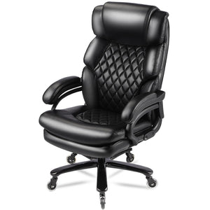 English Elm 500lbs Capacity Executive Office Chair Wide Spring Seat Ergonomic Support Heavy Duty W5201P418157