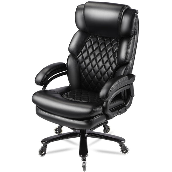 English Elm 500lbs Capacity Executive Office Chair Wide Spring Seat Ergonomic Support Heavy Duty W5201P418157