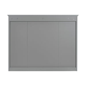 English Elm 36'' Modern Bathroom Vanity With Medicine Cabinet, Soft-Close Doors, 4 Drawers & Ceramic Sink Set SW000134AAE-1