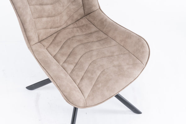 English Elm Mid-Century Modern Tufted Wingback Dining Chair Set Of 2 - Stylish Swivel Chairs For Home & Office T3903P405991