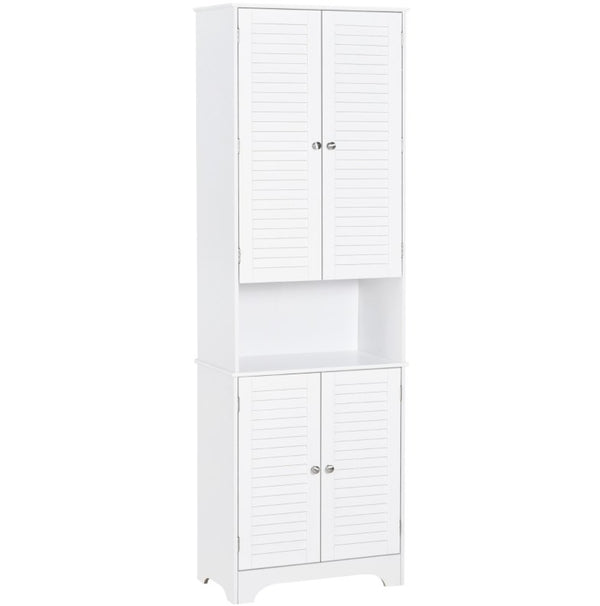 English Elm Black Tall Narrow Mdf Storage Cabinet with Doors Adjustable Shelves Bathroom Tower T3971P416233