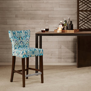 Madison Park Avila Transitional Tufted Back Counter Stool FPF20-0402 Blue