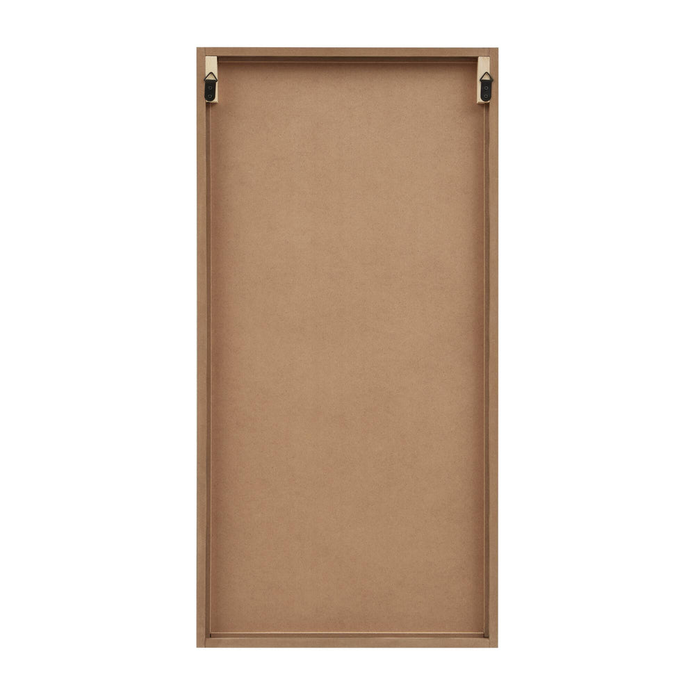 English Elm Birch Two-Tone Wood Panel Wall Art Set — Modern Rustic MDF & Fir Veneer Décor, Pair of 16x32 Panels Brown 33.27 L x 4.53 W x 18.31 H B035P341127