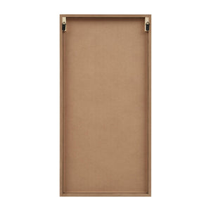 English Elm Birch Two-Tone Wood Panel Wall Art Set — Modern Rustic MDF & Fir Veneer Décor, Pair of 16x32 Panels Brown 33.27 L x 4.53 W x 18.31 H B035P341127