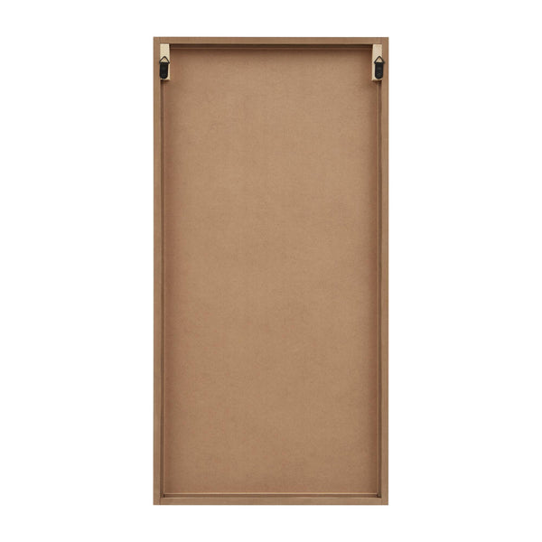 English Elm Birch Two-Tone Wood Panel Wall Art Set — Modern Rustic MDF & Fir Veneer Décor, Pair of 16x32 Panels Brown 33.27 L x 4.53 W x 18.31 H B035P341127