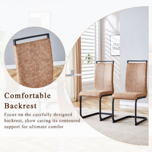 English Elm Table and Chair Set Seats 10 with Marble Mdf Top Brown Fabric Dining Chairs W1151S04402