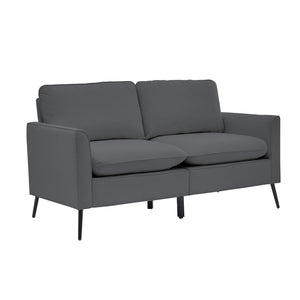 English Elm Ts Cat Paw Faux Leather Accent Chair Nordic Retro Single Seat for Bedroom Lounge Light Gray W2311P457733