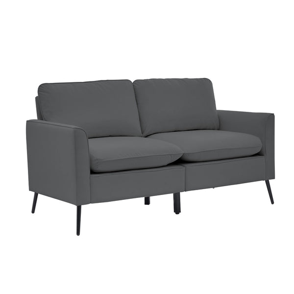 English Elm Ts Cat Paw Faux Leather Accent Chair Nordic Retro Single Seat for Bedroom Lounge Light Gray W2311P457733