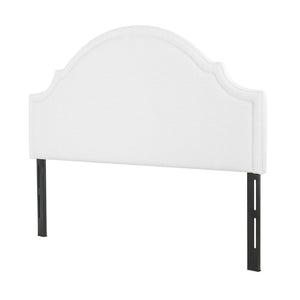 English Elm Catherine Woven Fabric King Headboard Antique White Hardwood Bedroom Elegance B2719P238659