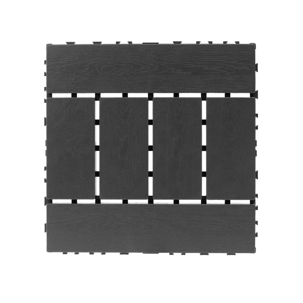 English Elm Plastic Interlocking Patio Tiles Waterproof Pp Grid 44 Pack Outdoor Pool Deck W3022P251847