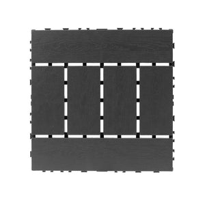 English Elm Plastic Interlocking Patio Tiles Waterproof Pp Grid 44 Pack Outdoor Pool Deck W3022P251847