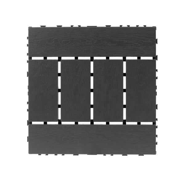 English Elm Plastic Interlocking Patio Tiles Waterproof Pp Grid 44 Pack Outdoor Pool Deck W3022P251847