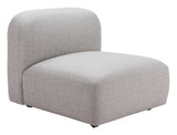 Biak Middle Chair Gray 110367 Zuo Modern