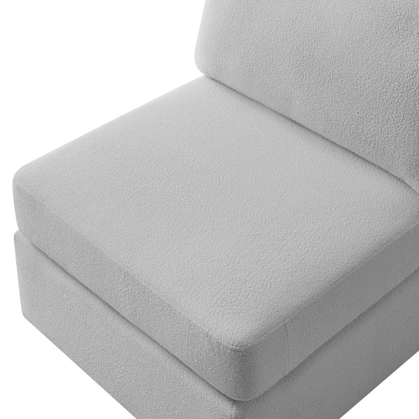 English Elm Chauncy Armless Chair - Gray Performance Upholstery, Durable Comfort For Modern Living Spaces B050P410803