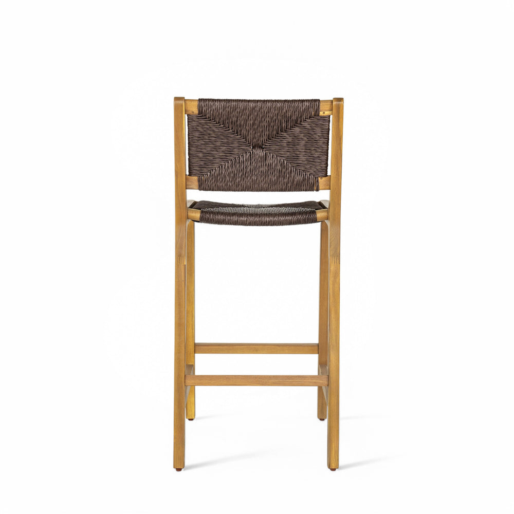 English Elm Christopher Knight Home® - Acacia Wood Outdoor Armless Barstool Set Of 2 - Stylish Teak Finish For Coastal Patio Charm N772P265278T