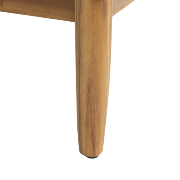 English Elm Gavin Outdoor Acacia Wood Coffee Table Low Profile Slatted Top for Lounge Seating 67309.00