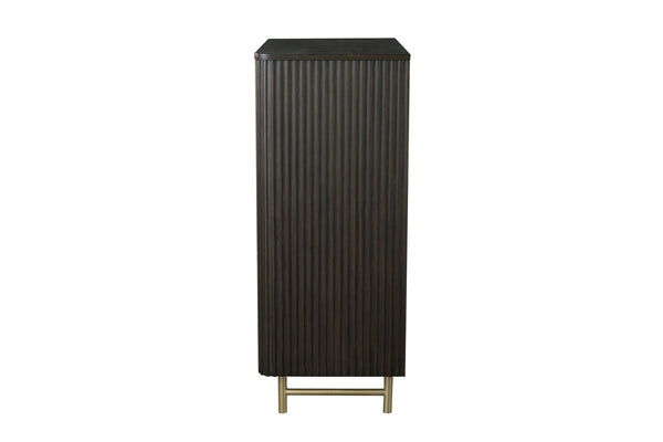 English Elm Clayten Five Drawer Espresso Chest Dovetail Build for Bedroom Storage B2756P506234